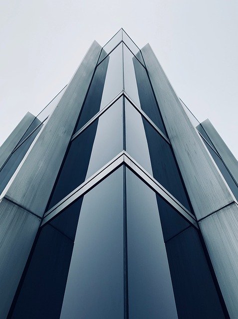 a low angle view of a building